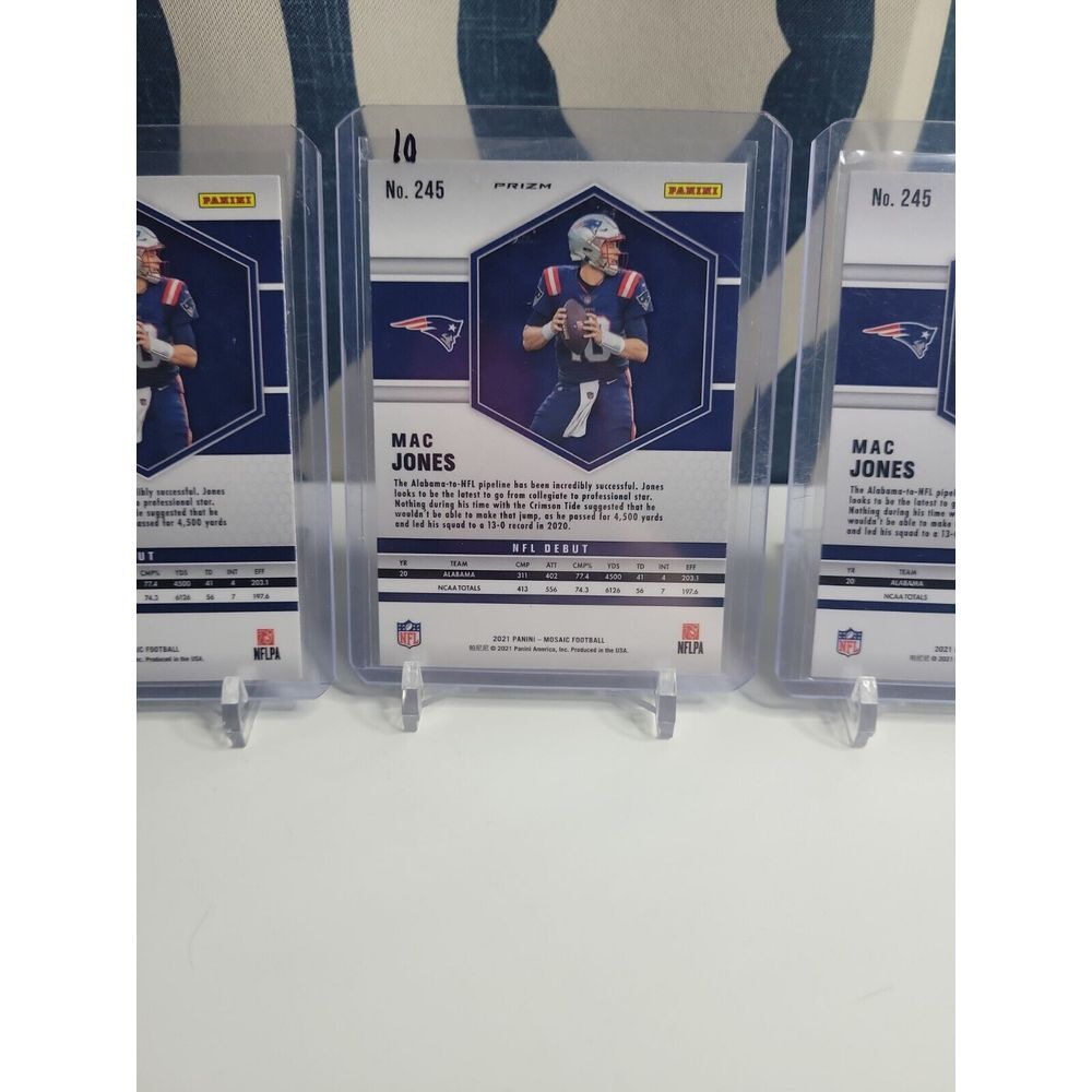 2021 Mosaic Football Mac Jones Rookies # 245 - Picture 7 of 8